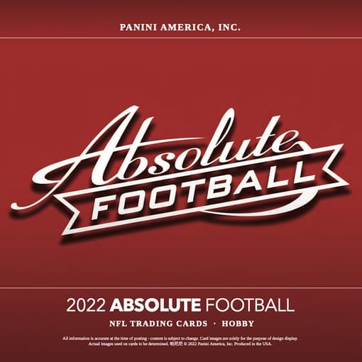 GB#18,685 - *HIGH END & LAST ONE* DOUBLE UP FOOTBALL BREAK - 2022 PANINI ABSOLUTE HOBBY BOX FOOTBALL BREAK!