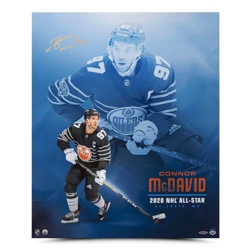 Connor McDavid Autographed “2020 All-Star” 20x24 Photo