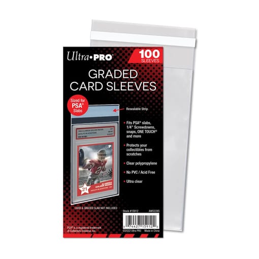 Ultra Pro Sleeves PSA Graded Team Bags 100 Count Pack