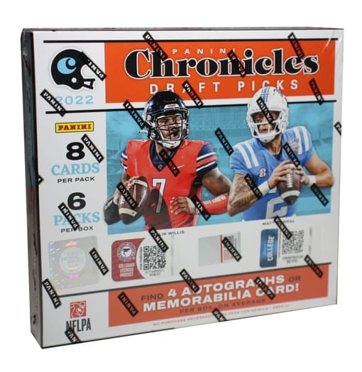 GB#18,766 - *GREAT VALUE * 2022 PANINI CHRONICLES DRAFT PICKS BOX FOOTBALL BREAK! LETTER RANDOM