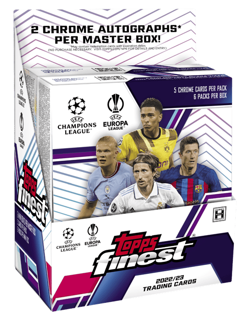 2022-23 Topps Finest UEFA Club Competitions Soccer Hobby Box