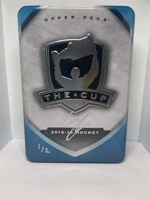 2015-16 Upper Deck The Cup Autographed Tin Clayton Keller 1/2