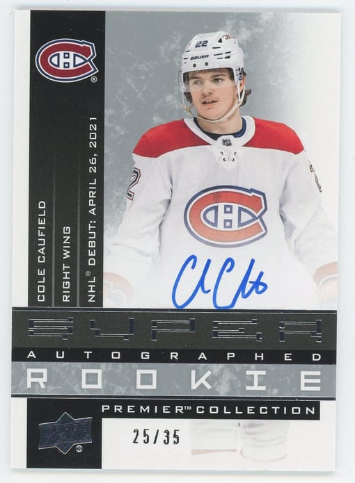 GB#21,789 - DUAL HUGE MINI CHANCER! CAUFIELD PREMIER RC AUTO /35 & HOPKINS DOMINION RPA /99!
