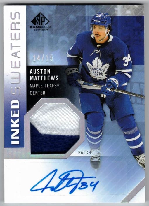 GB#19,038 - MATTHEWS PATCH AUTOGRAPH /15 CHANCER - KAPRIZOV RC, POINT SPA AUTO & MORE (PLEASE READ ABOUT MATTHEWS)