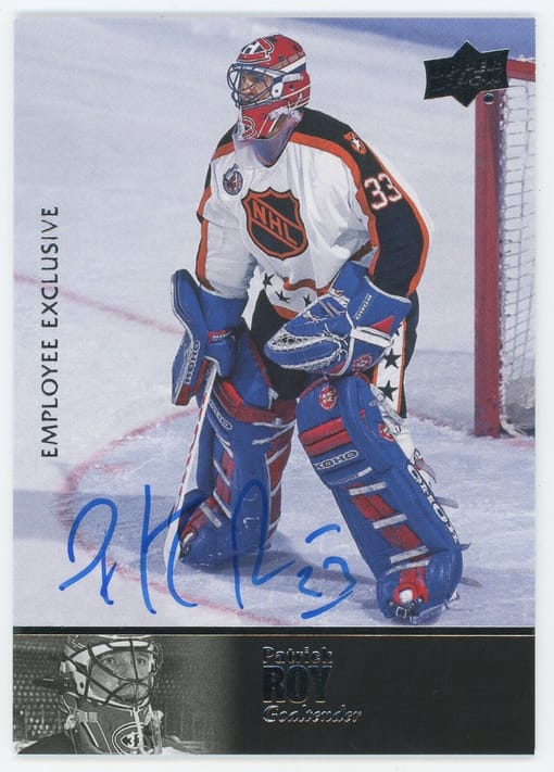 GB#21,323 - *MINI CHANCER WITH RARE PATRICK ROY RC!* PATRICK ROY AUTOGRAPH FOR ONLY $14 A SPOT - 28 SPOTS!