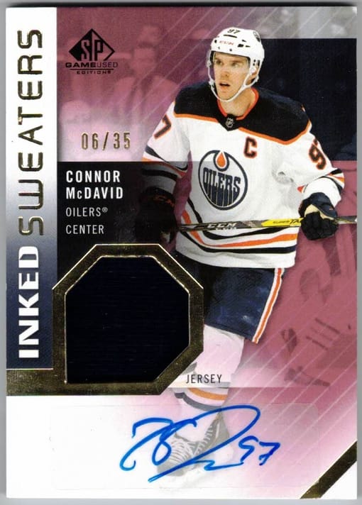 GB#18,712 - MCDAVID AUTOGRAPH JERSEY CHANCER - GREAT POTENTIAL CHANCER!