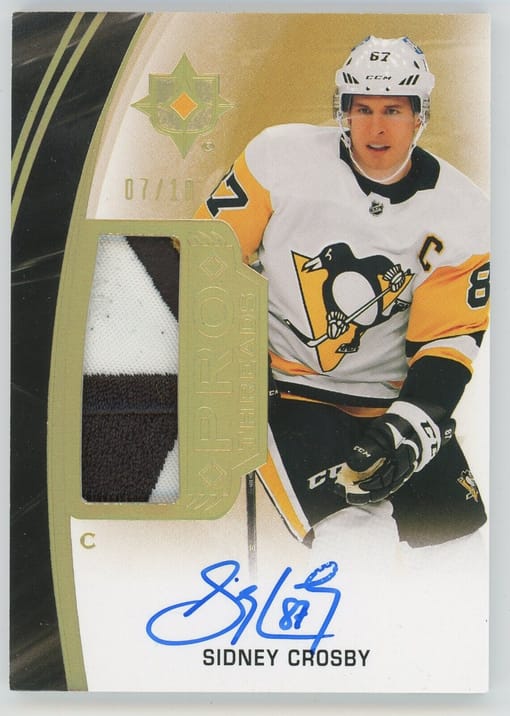 GB#18,278 - INSANE 1-2 PUNCH CHANCER CROSBY RARE PATCH AUTO /10 & BYRAM RC AUTO /10 & MORE!