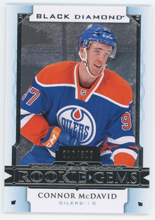 GB#18,293 - TRUE MCDAVID BLACK DIAMOND ROOKIE GEMS /399 - HUBERDEAU RC JERSEY AUTO, STUTZLE RC & MORE!