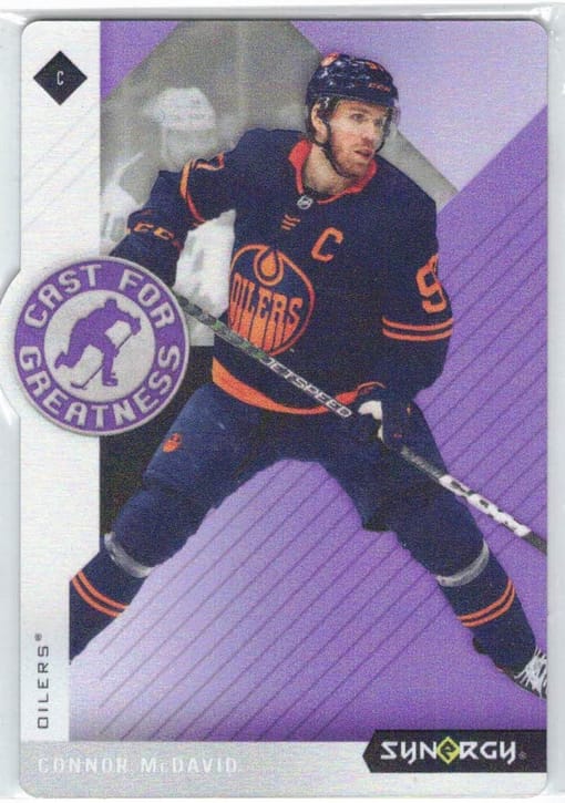 GB#22,693 - MCDAVID / LUKE HUGHES DUAL CAST CHANCER - TWO GREAT RARE CARDS - AMAZING CHANCER!