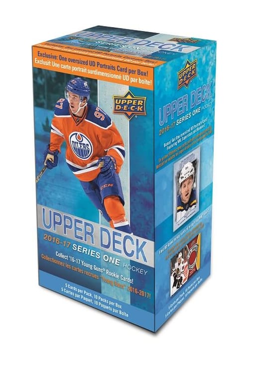 2016-17 Upper Deck Series 1 Hockey Blaster Box With Oversized Portraits