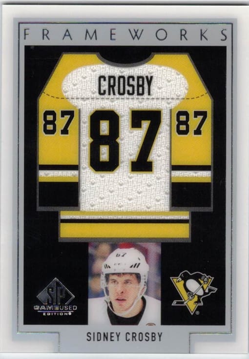 GB#21,481 - *MINI CHANCER - 2 WINNERS!* 2016-17 & 2020-21 UPPER DECK SP GAME USED FRAMEWORKS CROSBY SP JERSEYS!