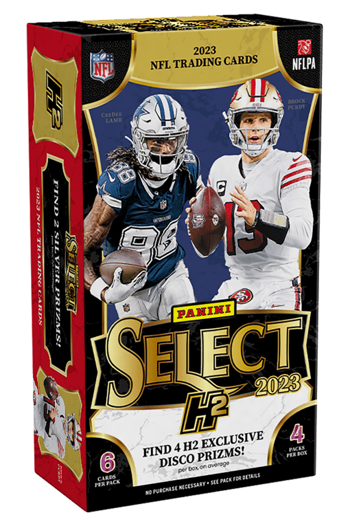 GB#22,658 - FOOTBALL DOUBLE UP HIGH END - 2023 PANINI SELECT H2 HOBBY BOX BREAK - T-RANDOM