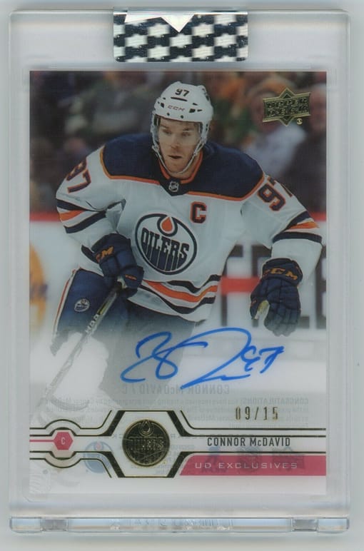 GB#19,054 - HIGH END MCDAVID HARD SIGNED AUTO /15 - CROSBY METAL-X, PLATINUM PORTRAITS, RC AUTOS & MORE!