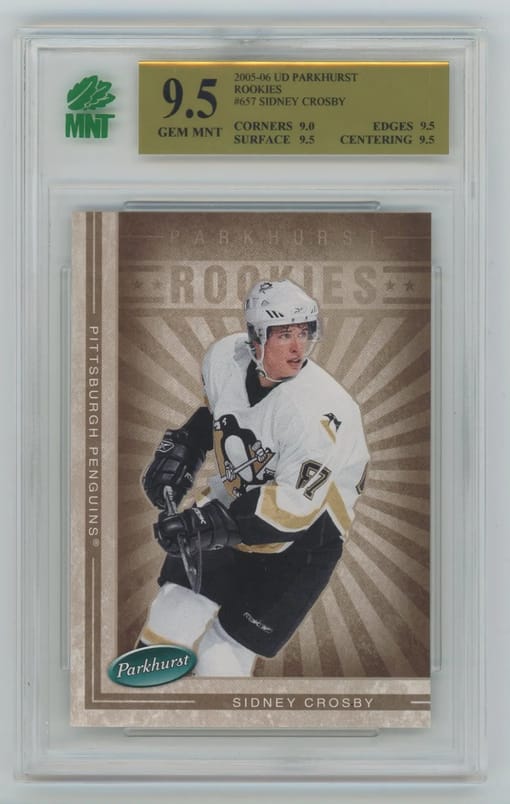 GB#21,153 - *MINI CHANCER WITH BIG CROSBY RC!* SIDNEY CROSBY PARKHURST ROOKIES MNT 9.5! $9 A SPOT ONLY 35 SPOTS!