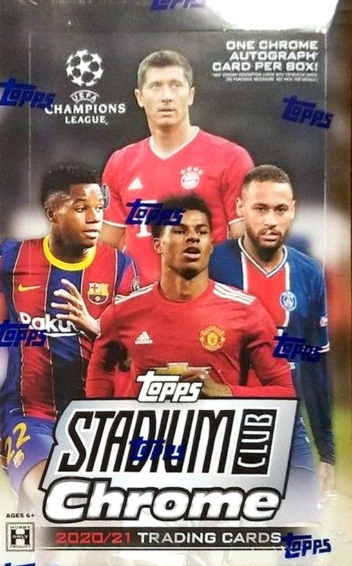 GB#19,179 - *SPECIAL DEAL & LIMITED LEFT* 2020-21 TOPPS CHROME STADIUM CLUB UEFA SOCCER BOX BREAK! LETTER RANDOM