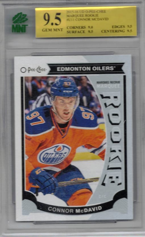 GB#19,737 - CONNOR MCDAVID GRADED RC 9.5! POINT RETRO ULTIMATE AUTO /199, DACH YG & MORE!