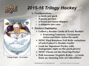 2015-15 Upper Deck Trilogy Hockey
