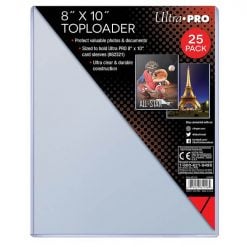Ultra Pro 8" x 10" Toploaders - Pack of 25