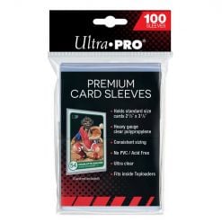 Ultra Pro 2-1/2" X 3-1/2" Premium Card Sleeves 100 Count