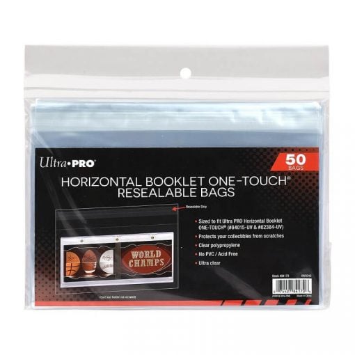 Ultra Pro Horizontal Booklet One-Touch Resealable Team Bags