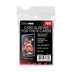Ultra Pro 2-1/2" X 3-1/2" Card Sleeves for Thick Cards 100 Count Pack