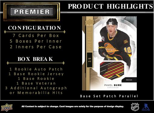 15-16 Upper Deck Premier Hockey Product Image Page 2