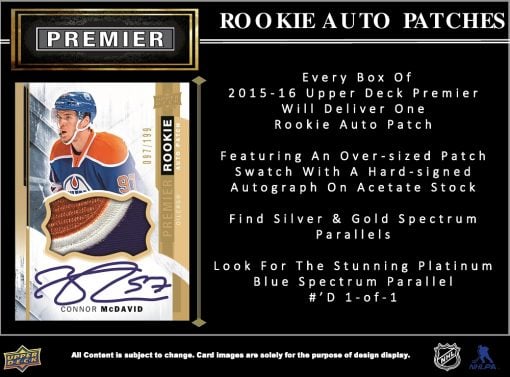 15-16 Upper Deck Premier Hockey Product Image Page 3