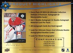 15-16 Upper Deck Ultimate Hockey Product Image Page 2