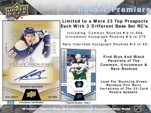 16-17 Upper Deck Trilogy Hockey Product Image Page 3