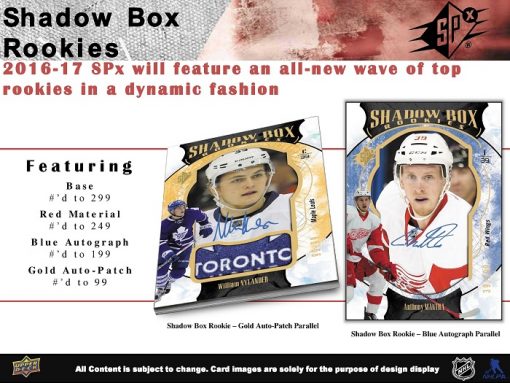 16-17 Upper Deck SPx Hockey Product Image Page 3