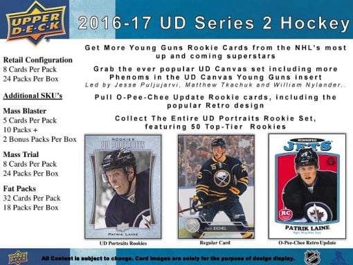 2016-17 Upper Deck Series 2 Retail Hockey