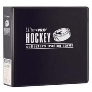 Ultra Pro 3-Ring 3 inch Black Hockey Collector Binder