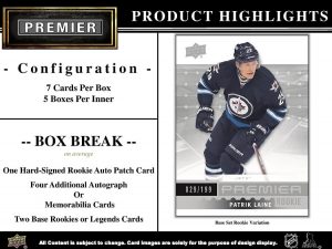 16-17 Upper Deck Premier Hockey Product Image Page 2