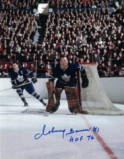 Johnny Bower Autographed Print
