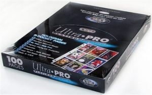 Ultra Pro 9-Pocket Platinum Series Pages for Standard Size Cards - Box of 100