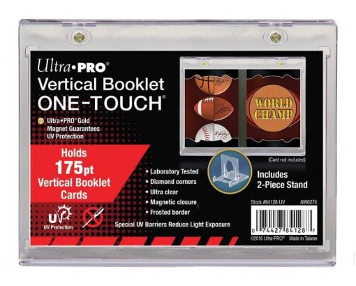 Ultra Pro One-Touch Vertical Booklet - Holds 175pt cards - With 2-piece stand