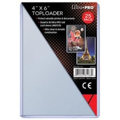 Ultra Pro 4" x 6" Toploader - Pack of 25