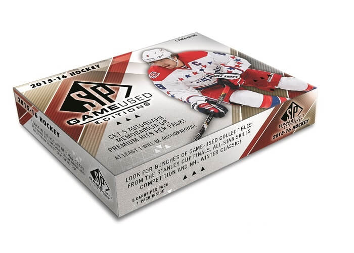 2015-16 Upper Deck SP Game Used Hockey Hobby Box