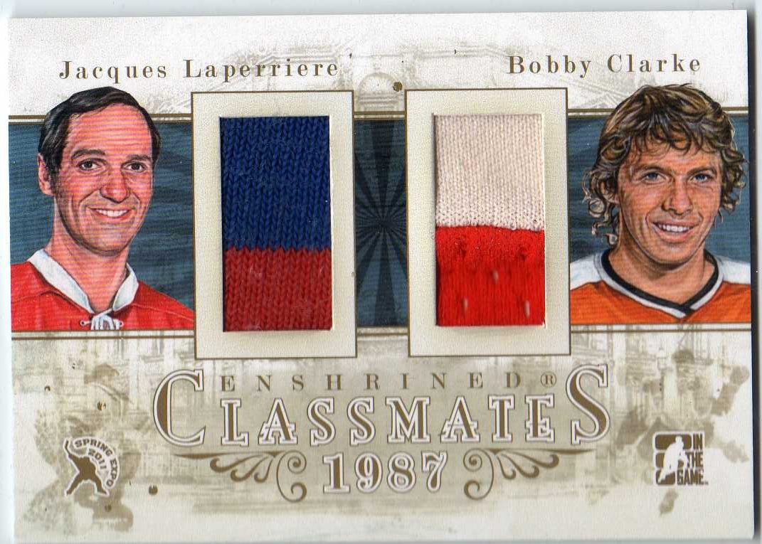 2011 ITG Enshrined Spring Expo Dual Jersey Laperriere/Clarke Gold Version 1/1