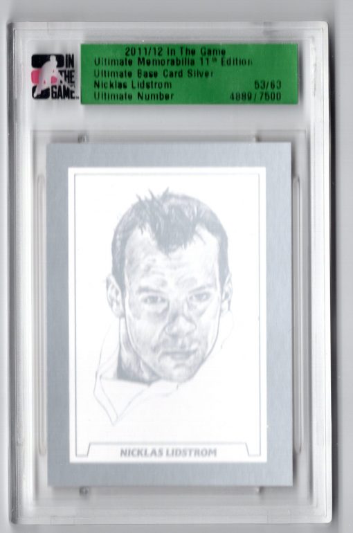 11-12 In The Game Ultimate 11th Edition Ultimate Base Card Silver Nicklas Lidstrom 53/63