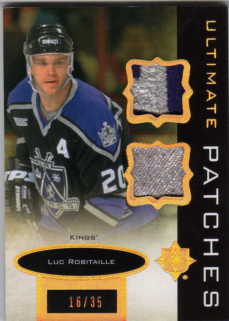 13-14 Upper Deck Ultimate Dual Patches Luc Robitaille 16/35 UJ-LR