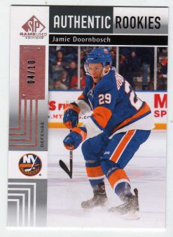11-12 Upper Deck SP Authentic Rookies Jamie Doornbosch 4/10 #148