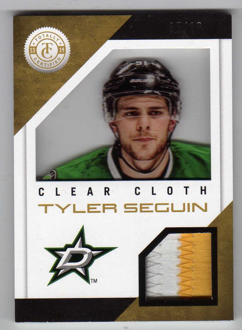 13-14 Panini Totally Certified Clear Cloth Patch Tyler Seguin 7/10 CL-TS