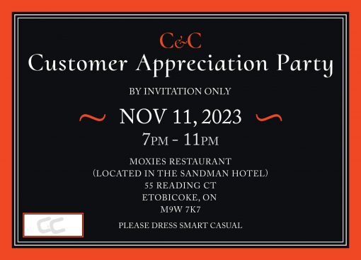 CNC Fall Expo Customer Appreciation Party - Saturday November 11th, 2023