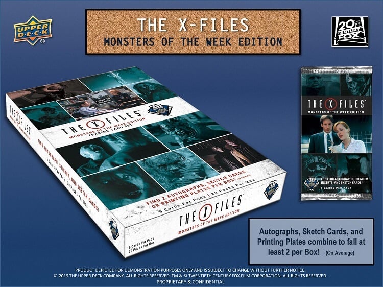 2019 UD X-Files Monster of The Week Trading Cards Hobby Box