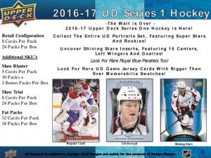 2016-17 Upper Deck Series 1 Hockey Retail