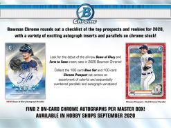 2020 Topps Bowman Chrome Baseball