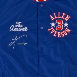 Allen Iverson Autographed 2001 Roots of Fight Stadium Jacket 1/20