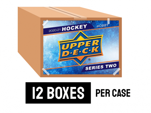 2020-21 Upper Deck Series 2 Hockey Hobby Case (12 Boxes)