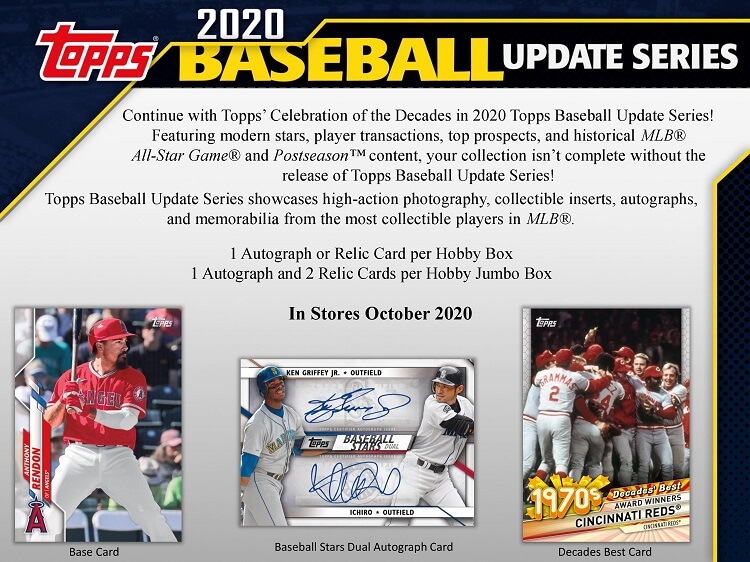 2020 Topps Update Series Hobby Baseball